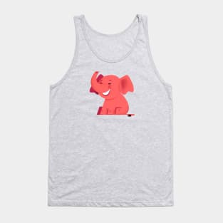 Pink Elephant Tank Top